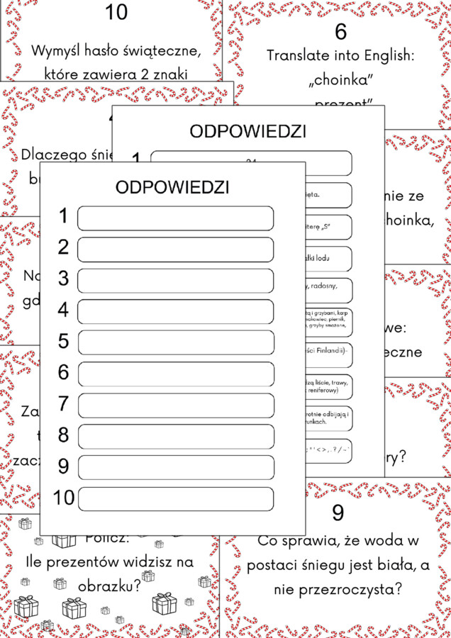 Świąteczne Podchody Mikołajkowe – gra terenowa dla klas 4–8