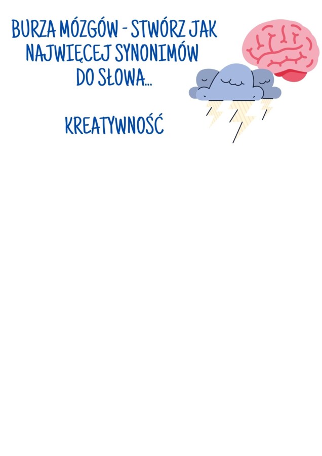 BURZA MÓZGÓW-KONCENTRACJA,KOMUNIKACJA, PAMIĘĆ, KREATYWNOŚĆ