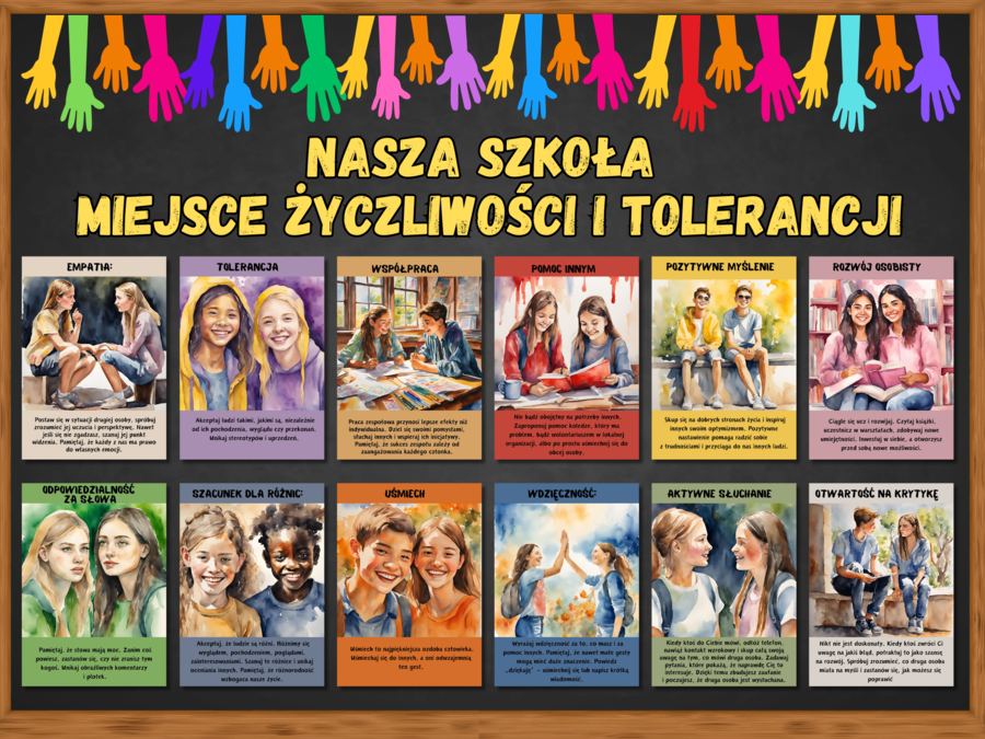NASZA SZKOŁA - MIEJSCE ŻYCZLIWOŚCI I TOLERANCJI - gazetka szkolna