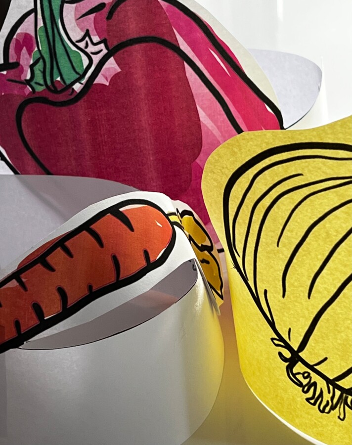 Opaski - Warzywa- „Na straganie” - 15 warzyw