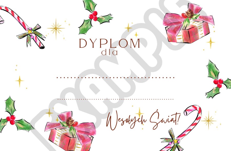 Dyplomy - konkursy bożonarodzeniowe