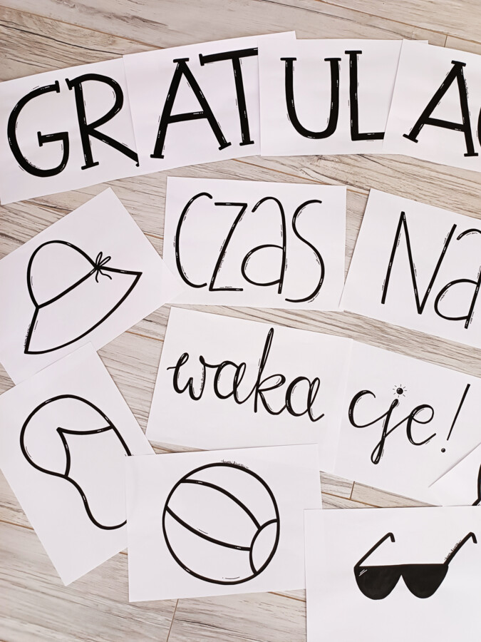 GAZETKA - "Gratulacje! Czas na wakacje!"