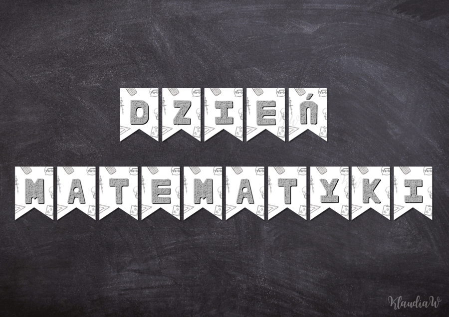 Dzień Matematyki - girlanda