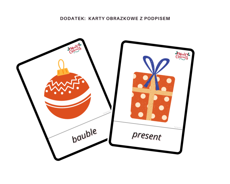 Christmas for Preschoolers Worksheet Set - Karta pracy dla przedszkolaków i uczniów zerówki do rozwijania umijętności słownictwa i logicznego myślenia, Święta Bożego Narodzenia, słownictwo, sudoku, gra I Spy, liczenie do 10, wzory, what comes next, dodat