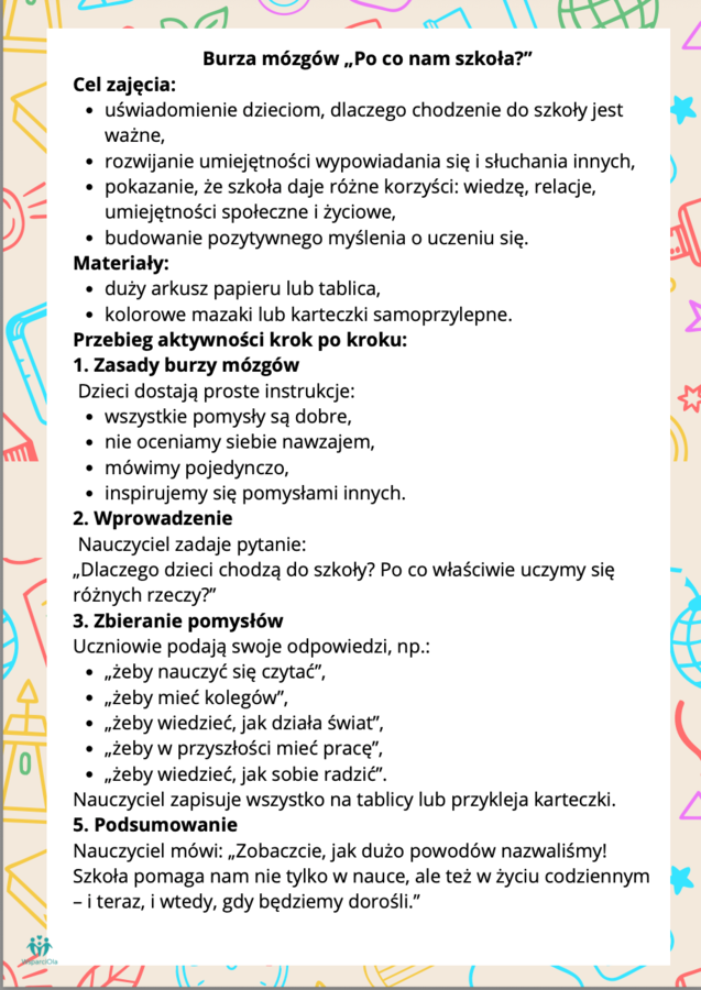 Z lekcji w dorosłość