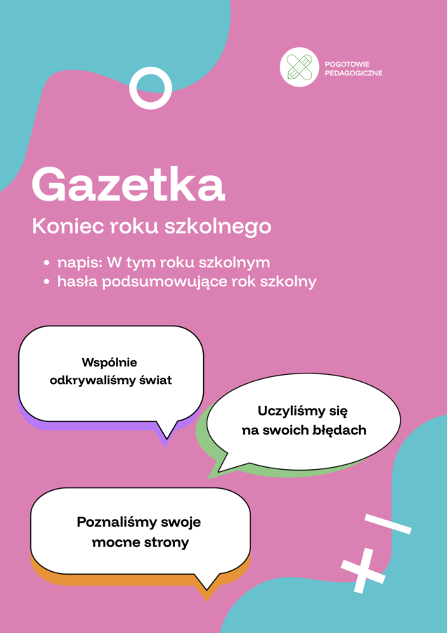 Gazetka na zakończenie roku szkolnego