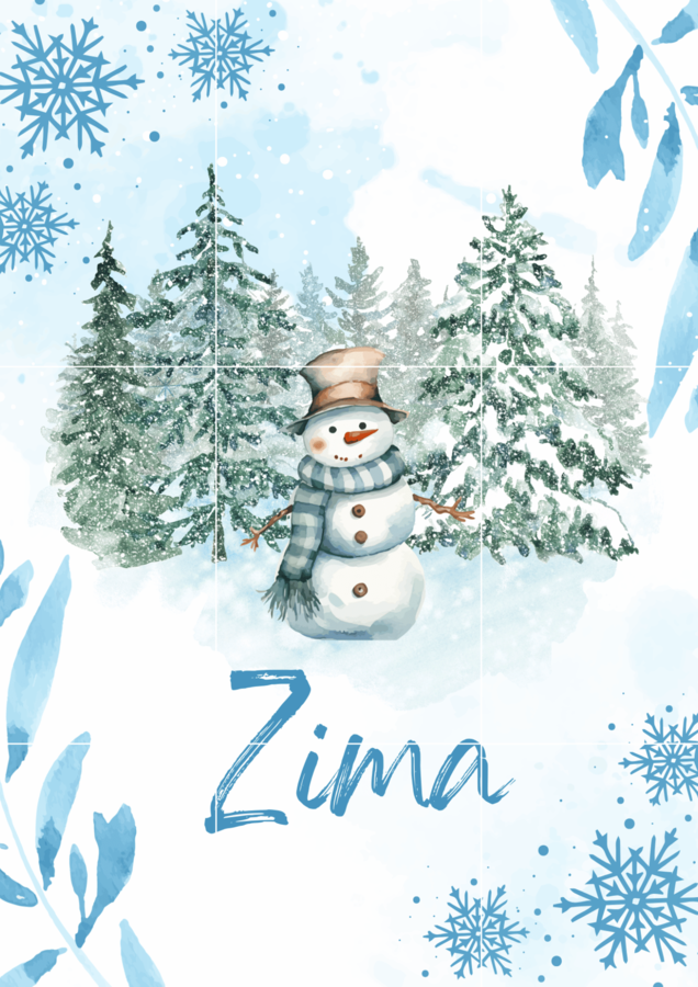 Zima- plakat