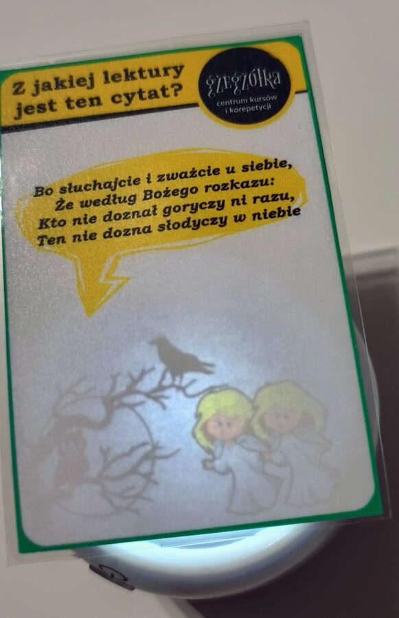 W cieniu lektur - gra dydaktyczna dla klas 7-8