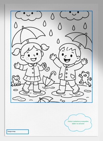 Gra planszowa "W Krainie Kałuż"