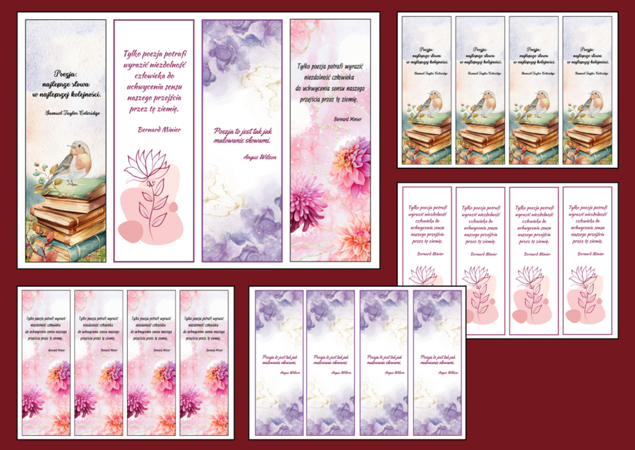 ŚWIATOWY DZIEŃ POEZJI – zakładki do książek – zakładka – wersja 2