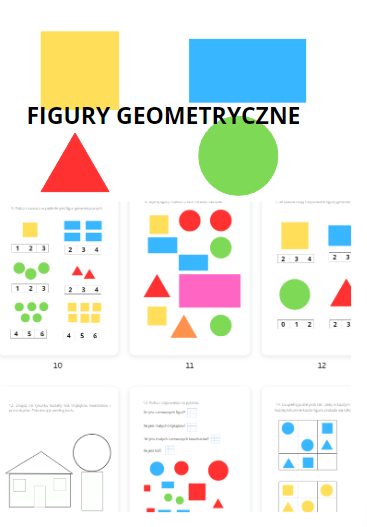 Figury geometryczne zadania dla przedszkolaków i klasy 1