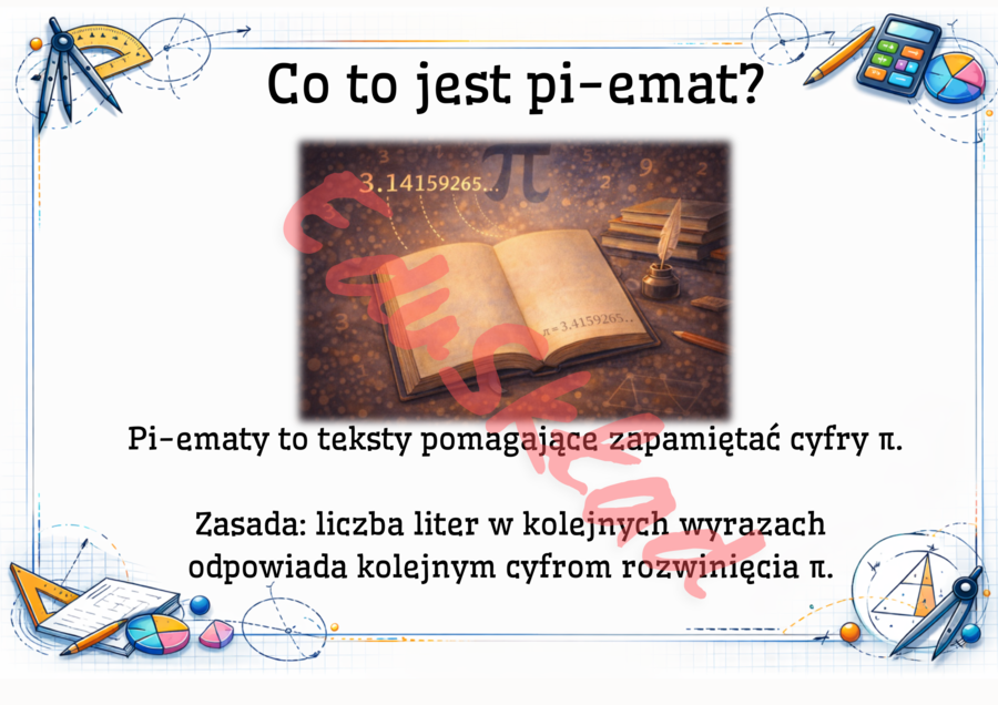 🧩„Liczba π, która potrafi zaskoczyć” – gazetka tematyczna
