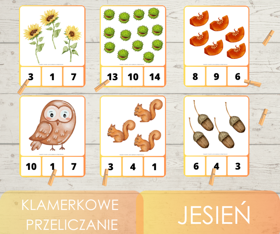 Klamerkowe przeliczanie - jesień