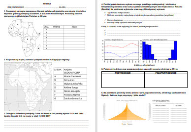 AFRYKA - KARTA PRACY