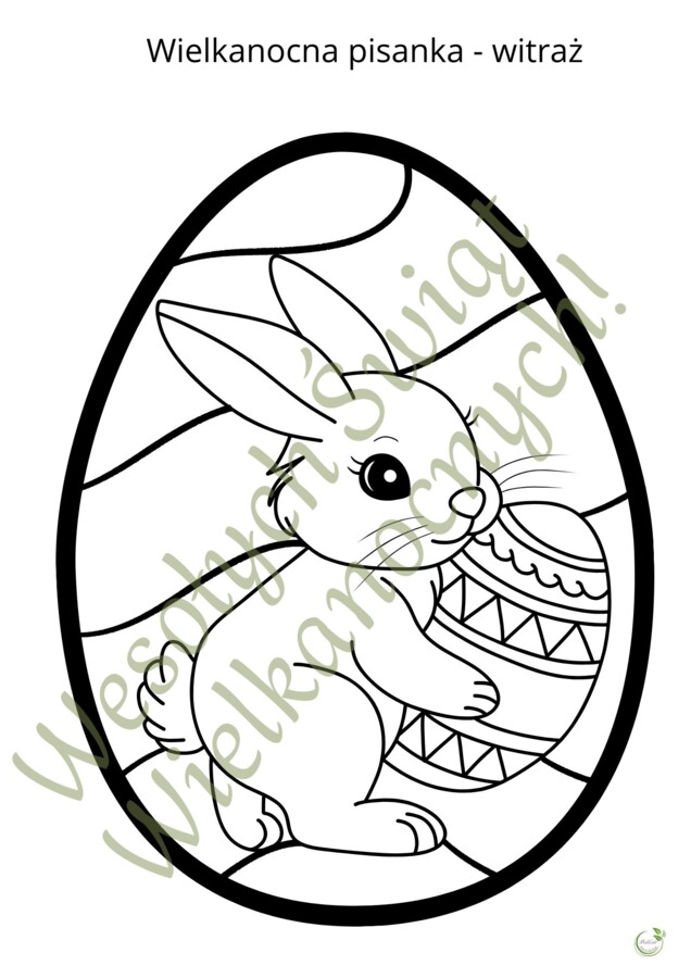 Wielkanocne pisanki - kolorowanki - witraże dla wielu grup wiekowych