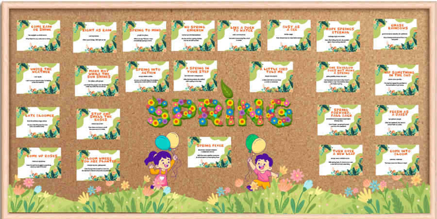 Spring – Gazetka anglojęzyczna na Wiosnę z idiomami