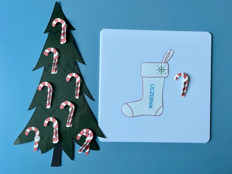 Części mowy - Boże Narodzenie - choinki - święta