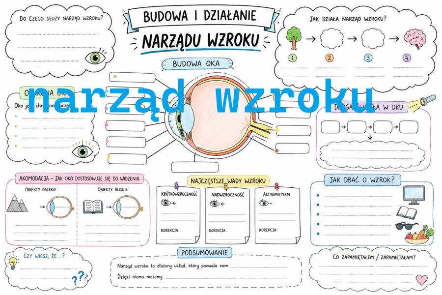 Narząd wzroku notatka graficzna