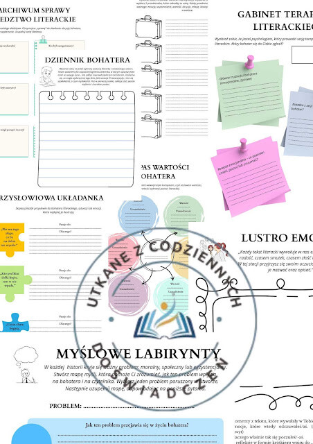 Od lektury do refleksji – 8 uniwersalnych stacji zadaniowych lub kart pracy na lekcję z lekturą