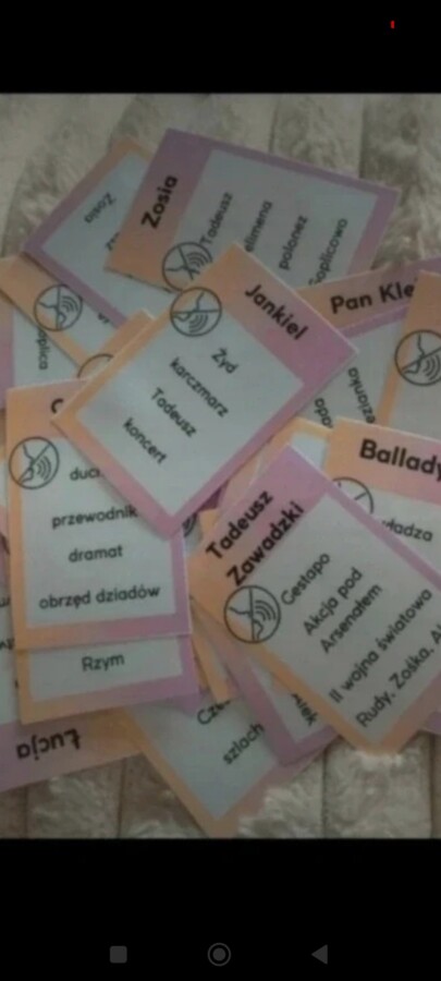 Gra Tabu/Taboo lektury 4-8