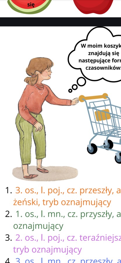 Stacje zadaniowe - 10 części mowy