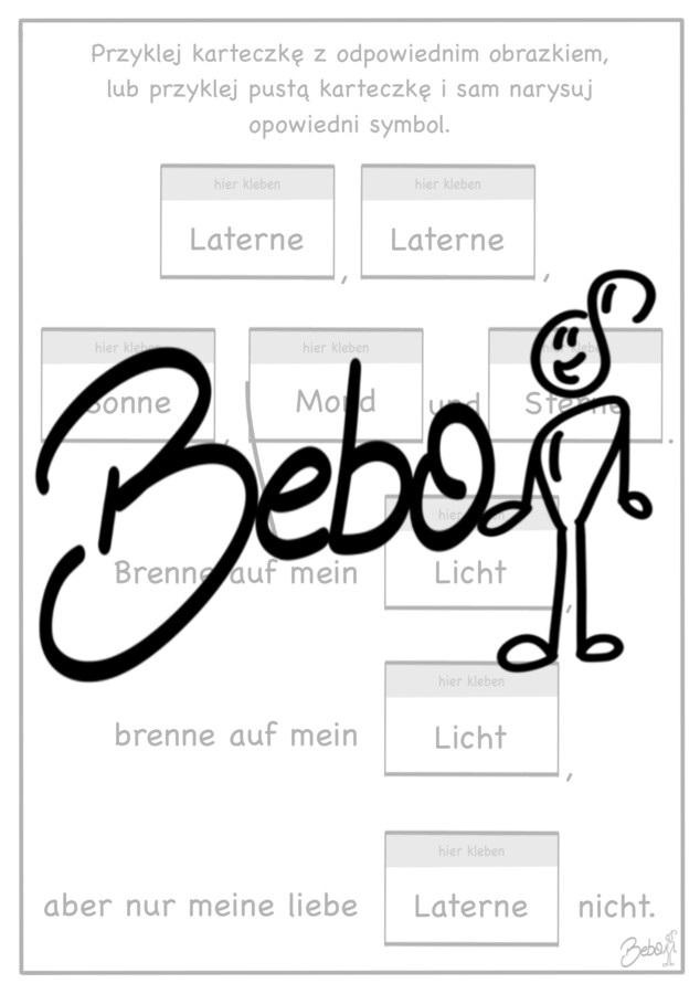 Sankt Martin Paket (słowniczek, piosenki, kolorowanka, minilapbook)