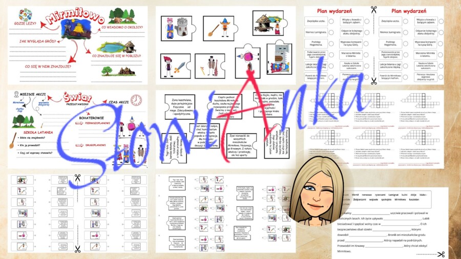 Zestaw materiałów dydaktycznych do omówienia lektury “Kajko i Kokosz. Szkoła latania” + PREZENTACJA GRATIS