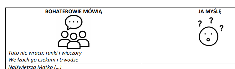 Powrót taty - karta pracy do prezentacji genially