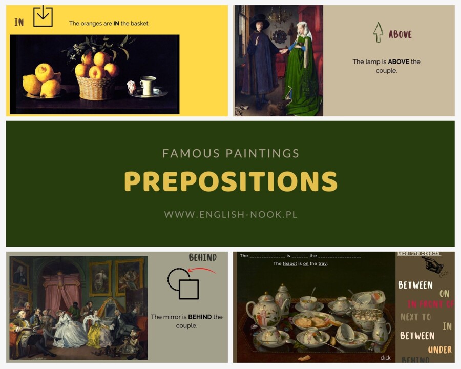 Prepositions of place - Language through art