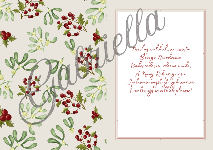 Kartka świąteczna do druku