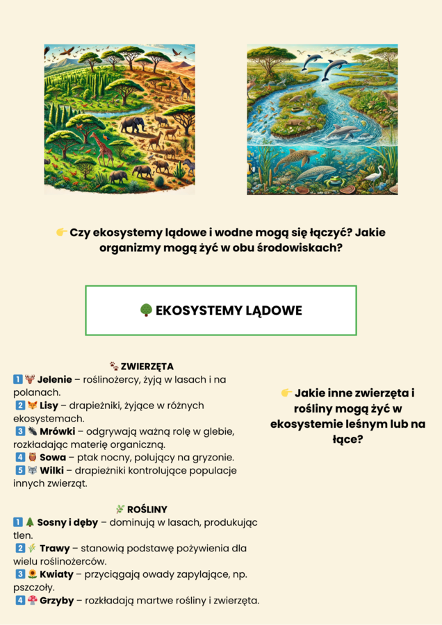 Plansze edukacyjne. Ochrona przyrody. Ekosystemy. Rola ekologii. Gatunki zagrożone.