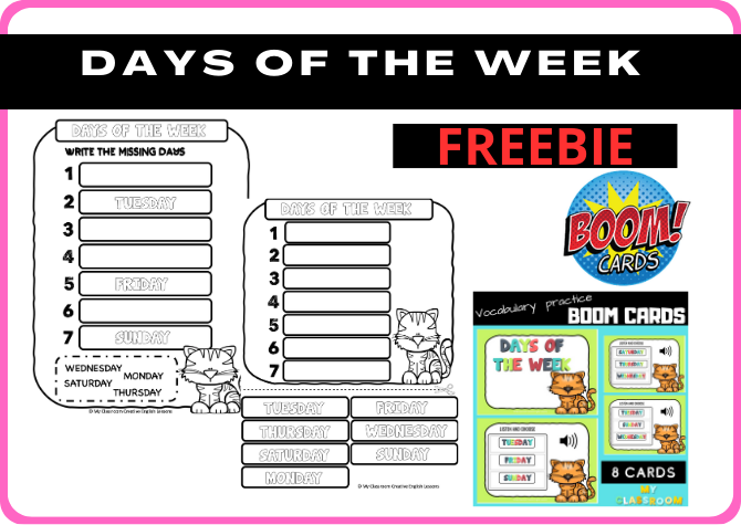 DAYS OF THE WEEK - FREEBIE