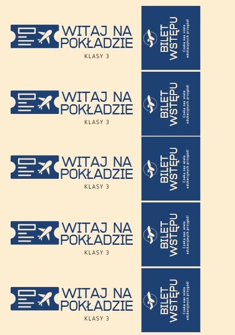 Bilet Wstępu do Klasy 3 - do druku na 4A