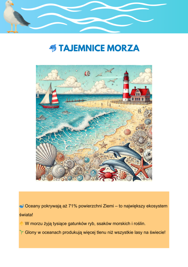 Kolorowe plakaty. Różne ekosystemy. Las, Jezioro, Góry, Łąka, Morze.