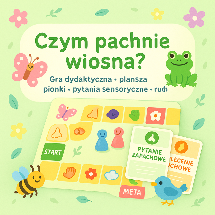 Gra dydaktyczna: "Czym pachnie wiosna?"