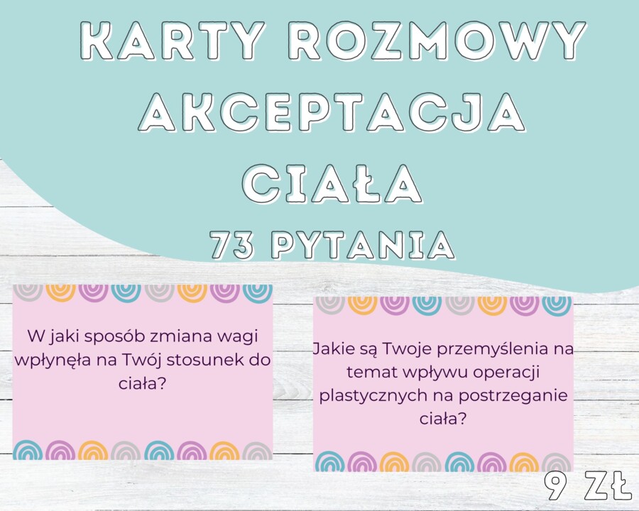 Karty rozmowy o akceptacji ciała