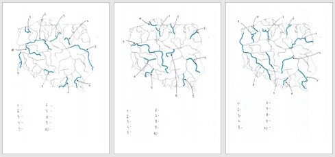 RZEKI W POLSCE - PRACA Z MAPĄ