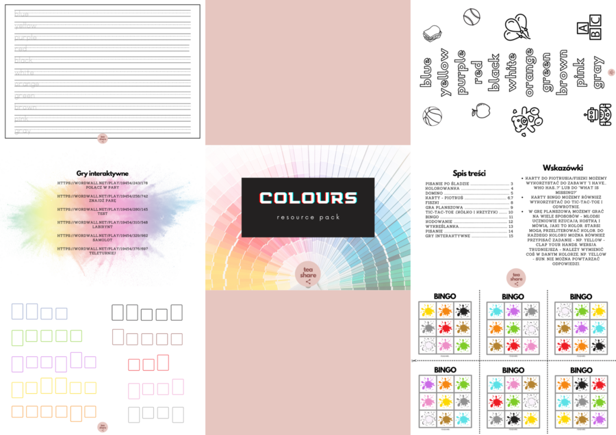 COLOURS resource pack klasy 1-3