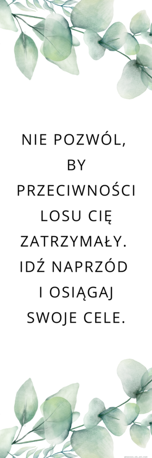 Zakładka do książki – motywacja 13