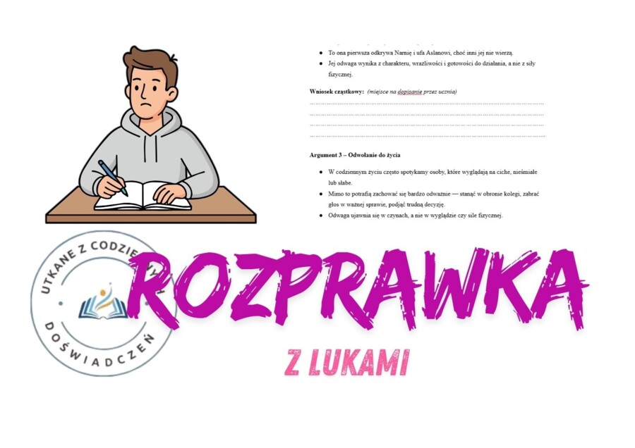 Rozprawka z lukami- przykład 2