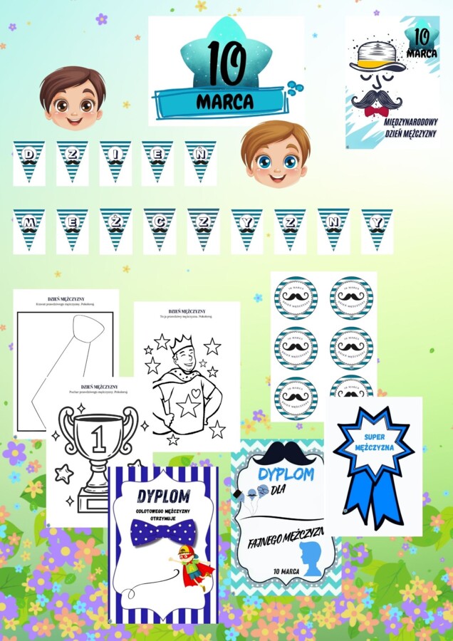 PAKIET MATERIAŁÓW NA MARZEC WEDŁUG KALENDARZA ŚWIĄT I DNI NIETYPOWYCH