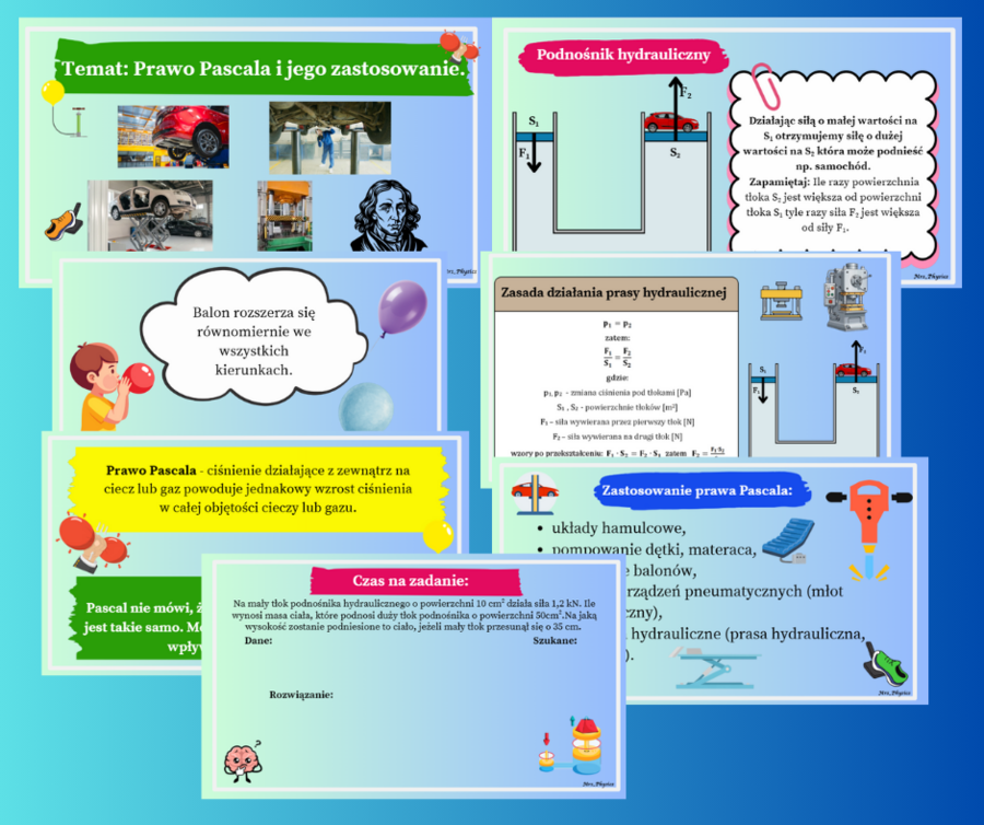 Prawo Pascala  i jego zastosowanie.