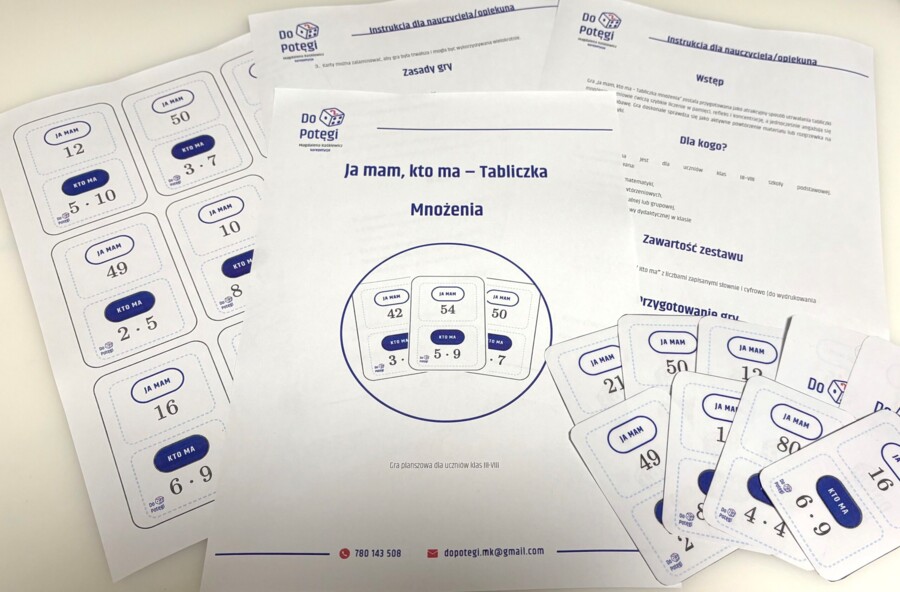 Ja mam, kto ma? – Tabliczka mnożenia