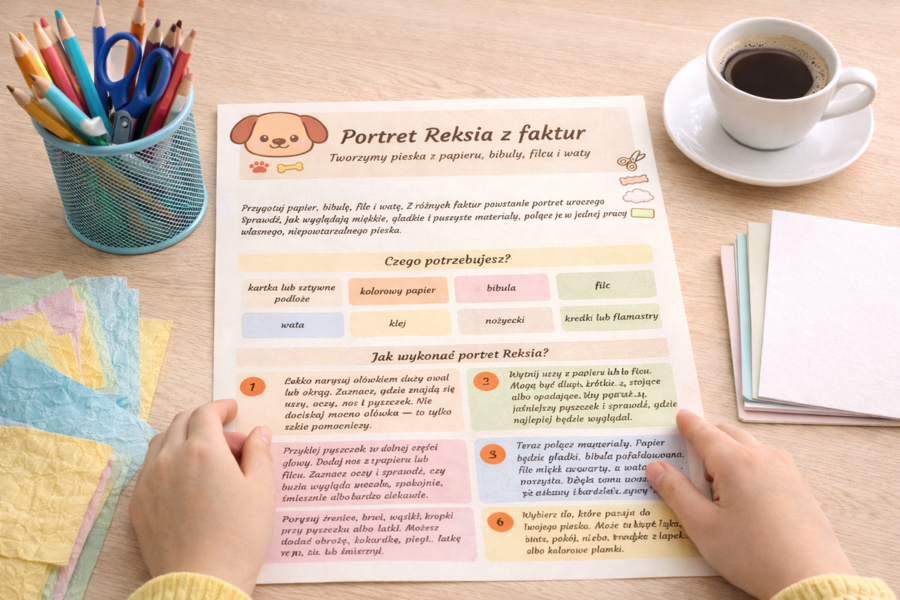 Portret Reksia z faktur