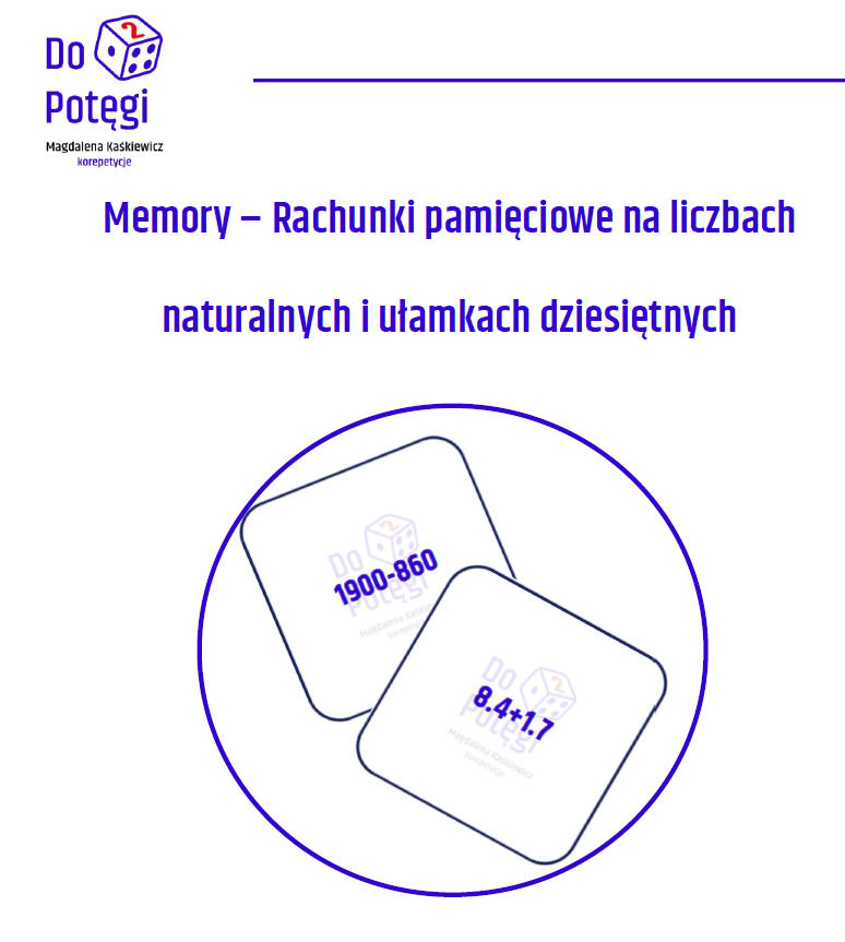 Memory – Rachunki pamięciowe na liczbach naturalnych i ułamkach dziesiętnych