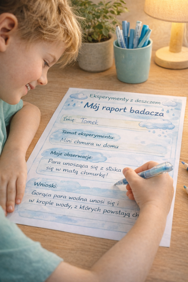 Karty pracy „Eksperymenty z deszczem”