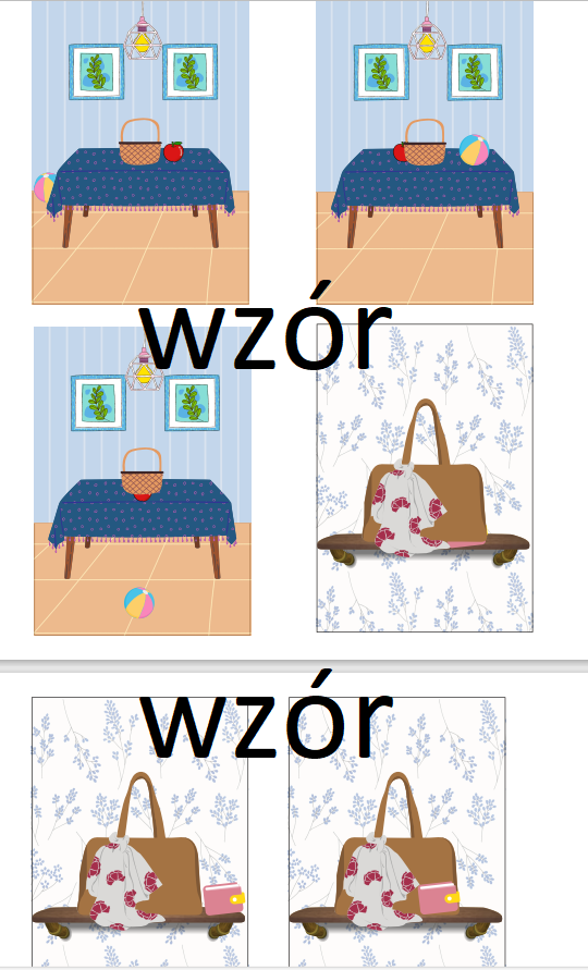 Przyimki - karty obrazkowe