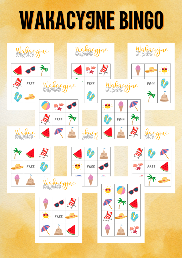 WAKACYJNE BINGO