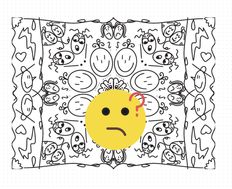 Mandala z emocjami do kolorowania