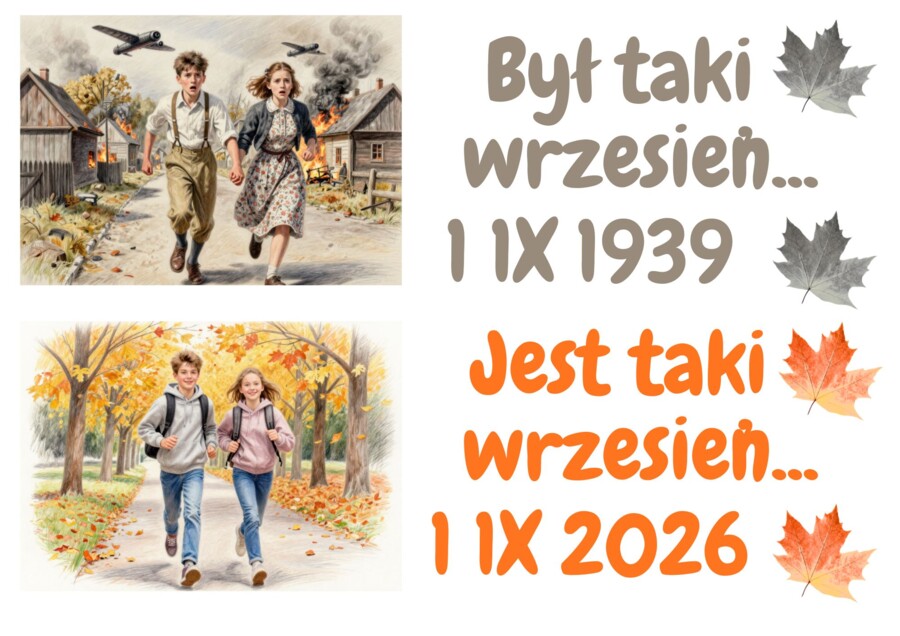 Był taki wrzesień... Jest taki wrzesień... – gazetka szkolna.  Dekoracja na 1 września.